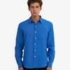 Chemise en lin - Bleu Pacifique