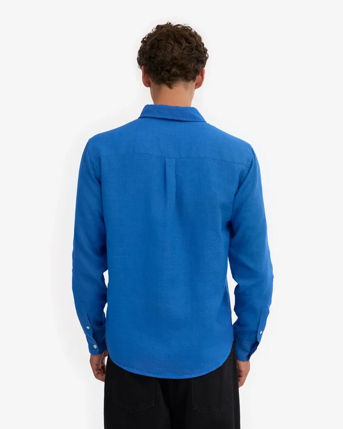 Chemise en lin - Bleu Pacifique