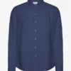 Chemise en lin - Bleu pétrole