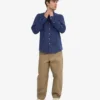 Chemise en lin - Bleu pétrole