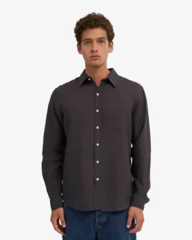 Chemise en lin – Gris lave