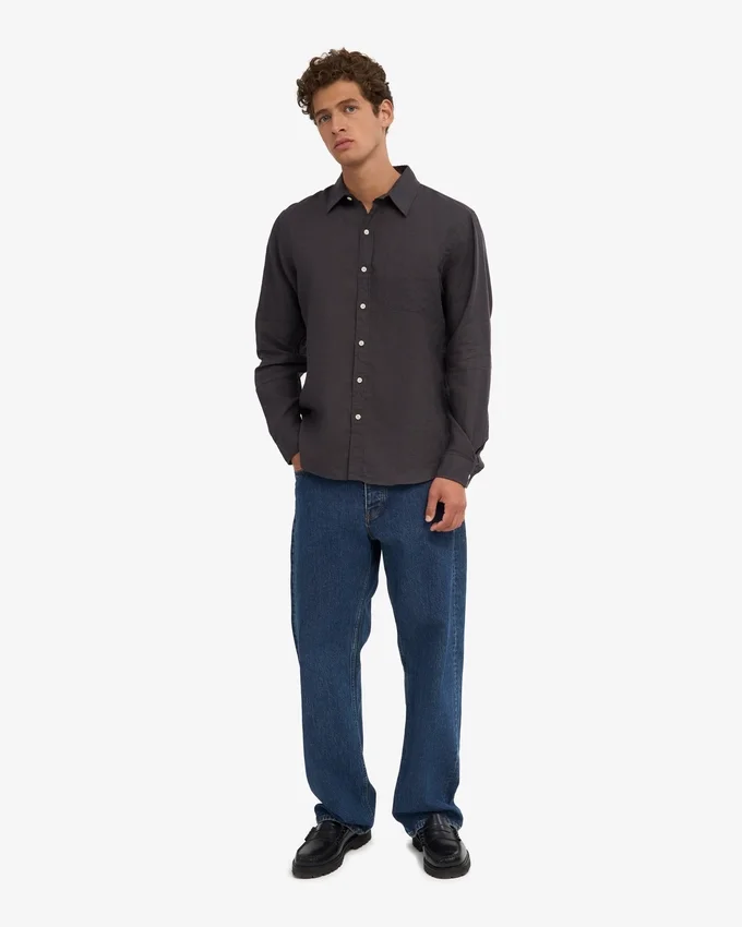 Chemise en lin - Gris lave