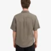 Chemise en lin à manches courtes - Olive poussiéreux
