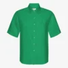 Chemise en lin à manches courtes - Vert Kelly