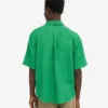Chemise en lin à manches courtes - Vert Kelly