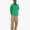 Chemise en lin à manches courtes - Vert Kelly