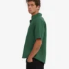 Chemise en lin à manches courtes - Vert émeraude