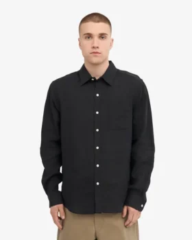 Chemise en lin – Noir intense