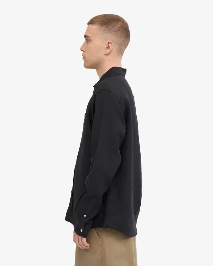 Chemise en lin - Noir intense