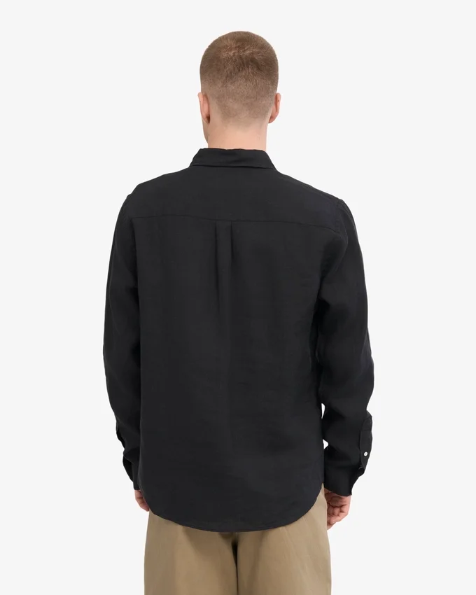 Chemise en lin - Noir intense