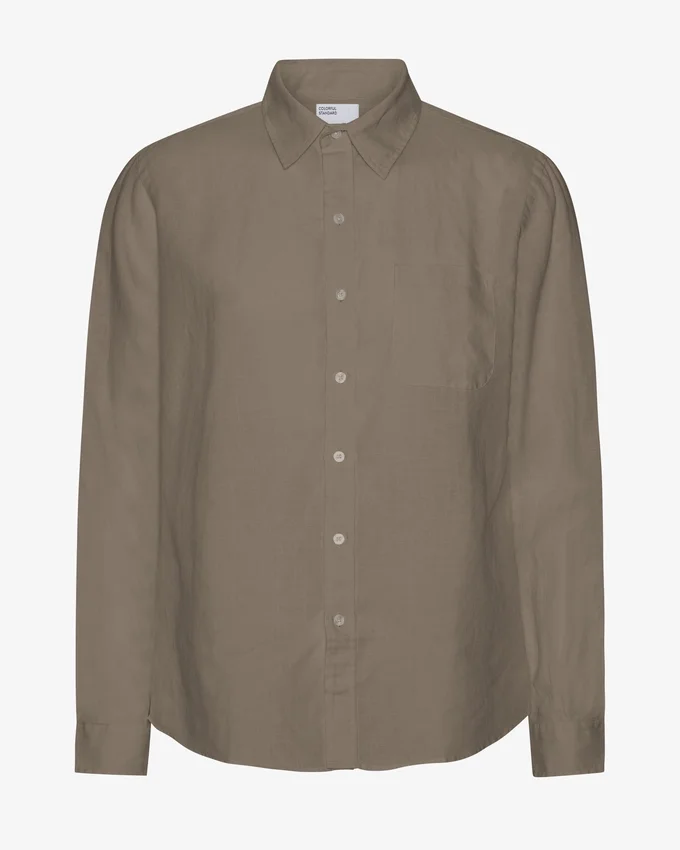 Chemise en lin - Olive poussiéreux