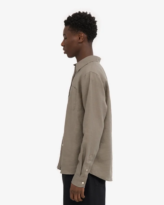 Chemise en lin - Olive poussiéreux