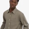 Chemise en lin - Olive poussiéreux