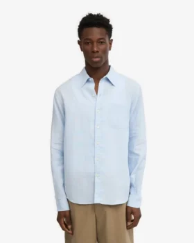Chemise en lin – Polar Blue