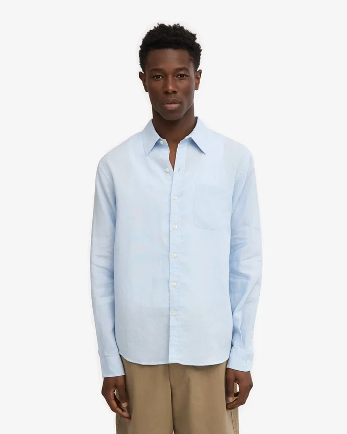 Chemise en lin - Polar Blue