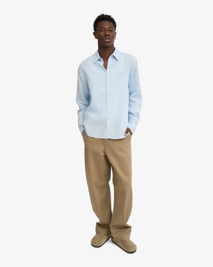 Chemise en lin - Polar Blue