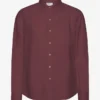 Chemise en lin - Rouge sang de bœuf