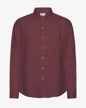 Chemise en lin - Rouge sang de bœuf