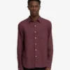 Chemise en lin - Rouge sang de bœuf