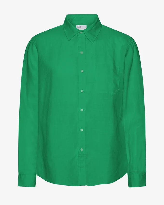 Chemise en lin - Vert Kelly