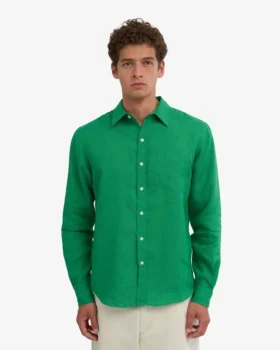 Chemise en lin – Vert Kelly