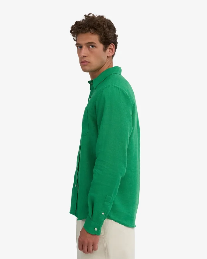 Chemise en lin - Vert Kelly