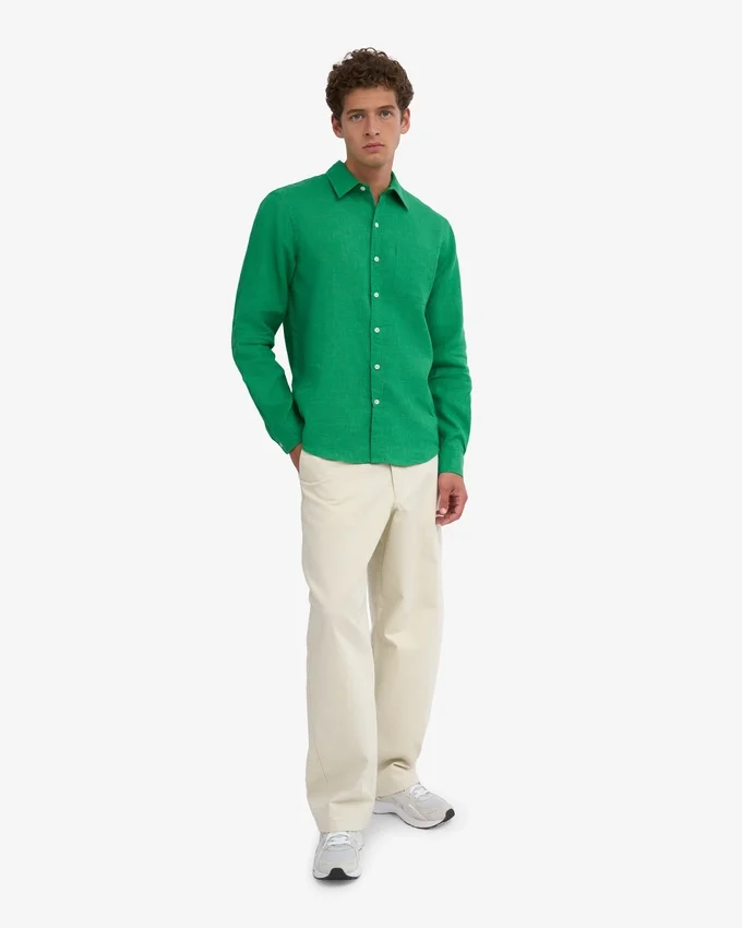 Chemise en lin - Vert Kelly