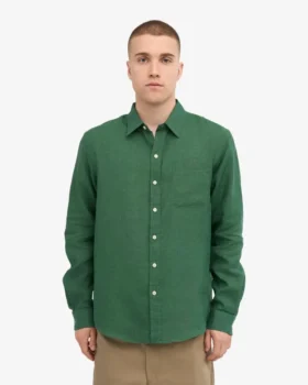 Chemise en lin – Vert émeraude