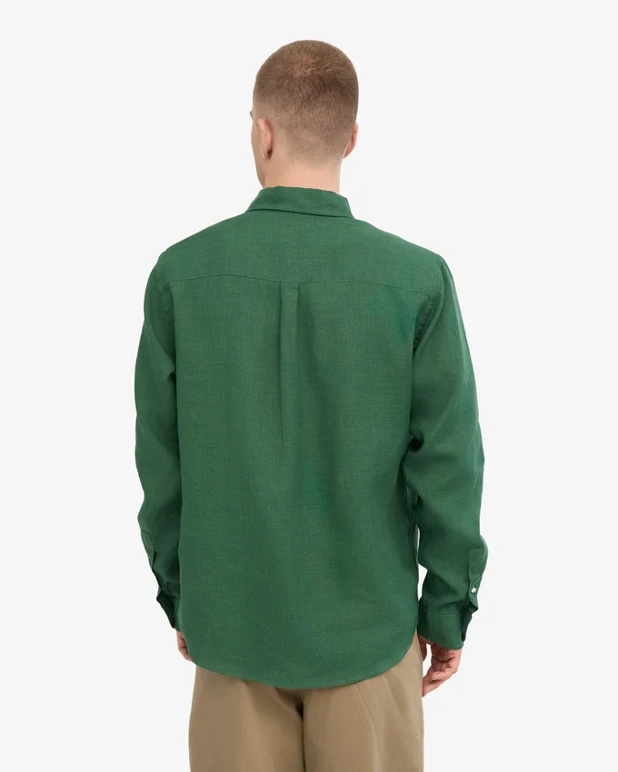 Chemise en lin - Vert émeraude