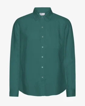 Chemise en lin - Vert océan