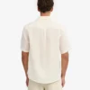 Chemise à manches courtes en lin - Blanc ivoire