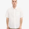 Chemise à manches courtes en lin - Blanc optique