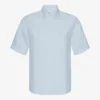 Chemise à manches courtes en lin - Bleu polaire