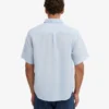 Chemise à manches courtes en lin - Bleu polaire