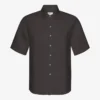 Chemise à manches courtes en lin - Gris lave
