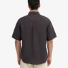 Chemise à manches courtes en lin - Gris lave
