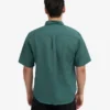 Chemise à manches courtes en lin - Vert océan