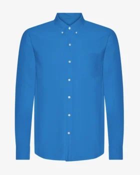 Chemise Organic Button Down en coton bio - Bleu Pacifique