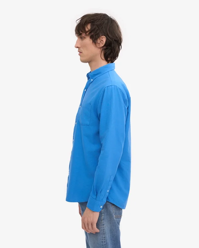 Chemise Organic Button Down en coton bio - Bleu Pacifique