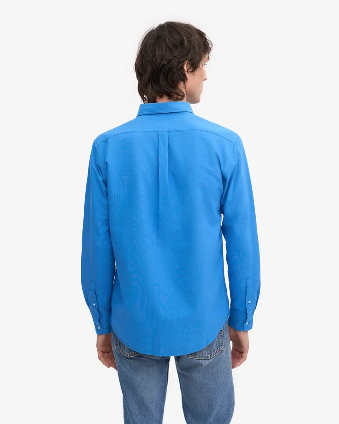 Chemise Organic Button Down en coton bio - Bleu Pacifique