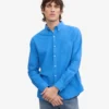 Chemise Organic Button Down en coton bio - Bleu Pacifique