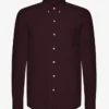 Chemise Organic Button Down en coton bio - Rouge sang de bœuf