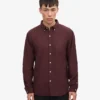 Chemise Organic Button Down en coton bio - Rouge sang de bœuf