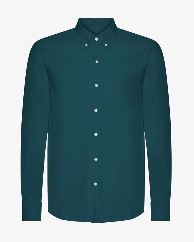 Chemise Organic Button Down - Vert océan