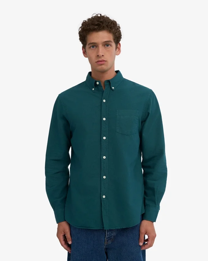 Chemise Organic Button Down - Vert océan