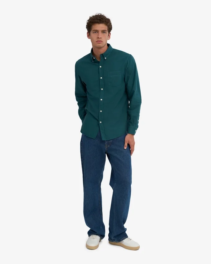 Chemise Organic Button Down - Vert océan