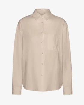 Chemise oversize bio - Blanc ivoire