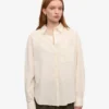 Chemise oversize bio - Blanc ivoire