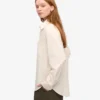 Chemise oversize bio - Blanc ivoire
