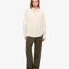 Chemise oversize bio - Blanc ivoire
